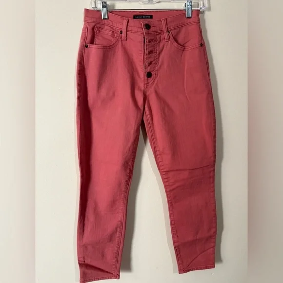 Lucky Brand Women's High Rise Pink Jeans - Picture 2 of 5
